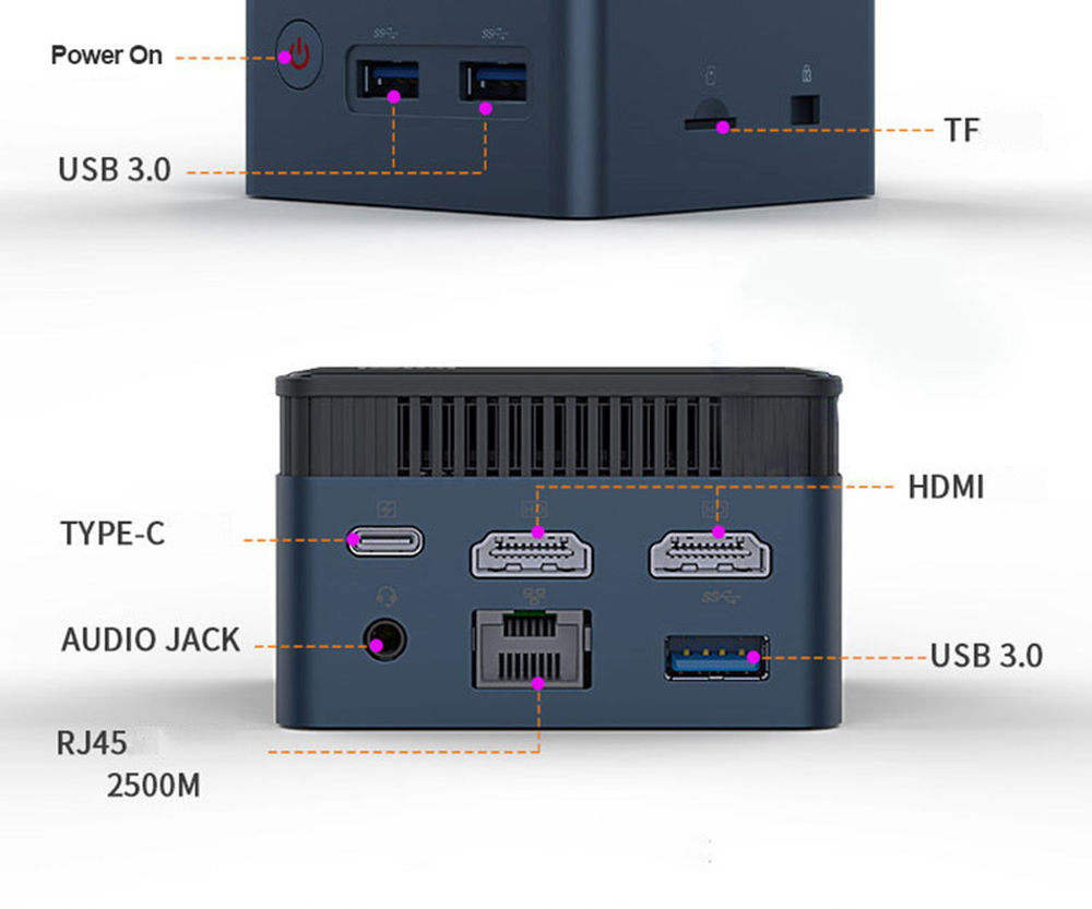 Small Extraordinary Mini PC VenBOX M6S Intel N100